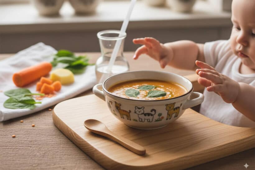 Ispanaklı Kırmızı Mercimek Çorbası