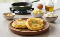 Patates yumurta lor peynirli mini omlet bebek tarifi kahvaltilik